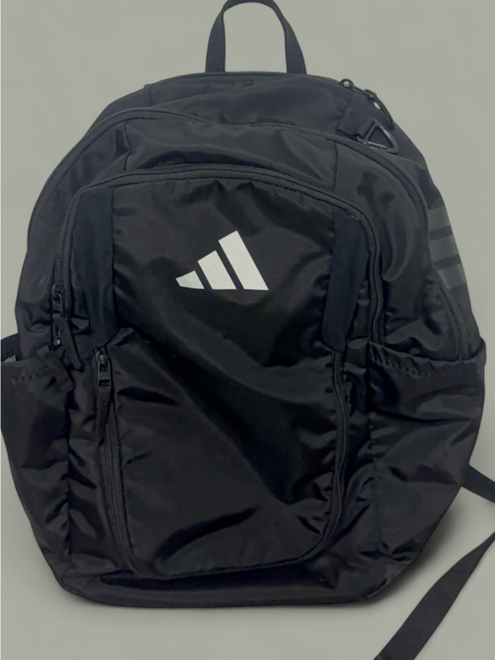 adidas Black Backpack with White Logo - Men's